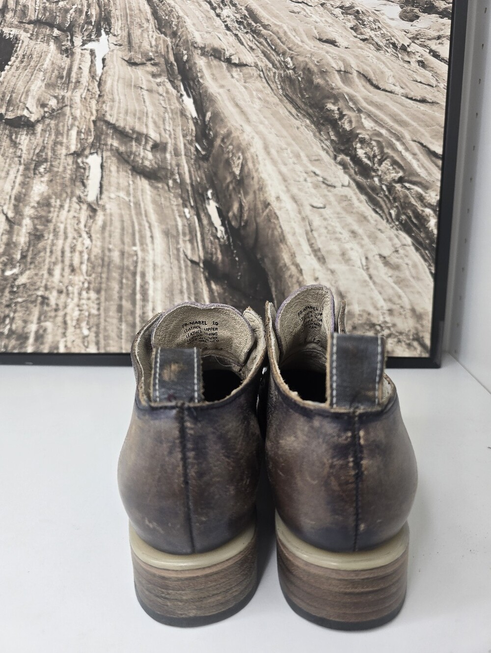 Freebird Mabel  Brown/Purple Croc-Embossed Shoe - Picture 3 of 8